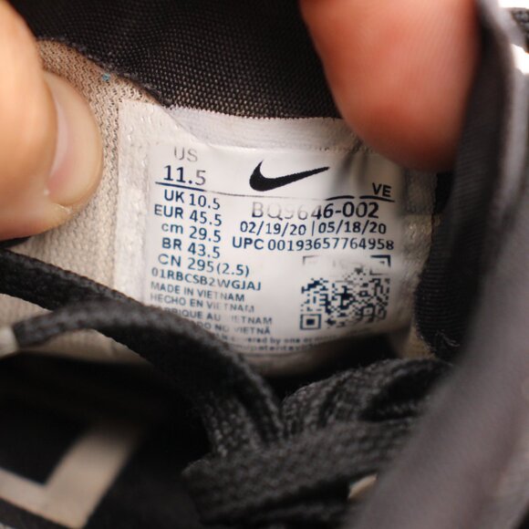 Nike Air Zoom Pegasus 37 Men's 11.5 Black Lace Up Running Shoe BQ9646-002 - Picture 3 of 10